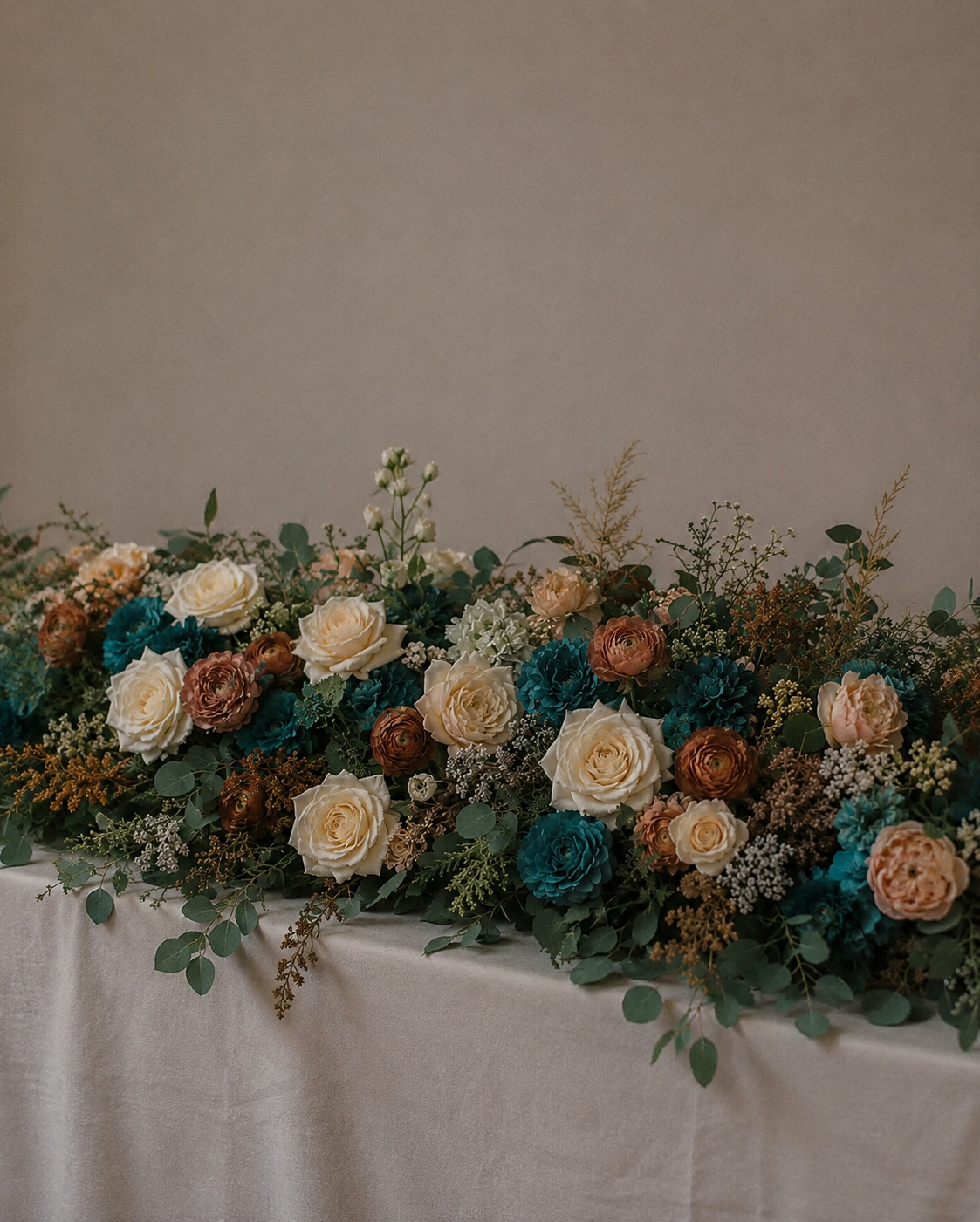 Teal Terracotta Garden Garland
