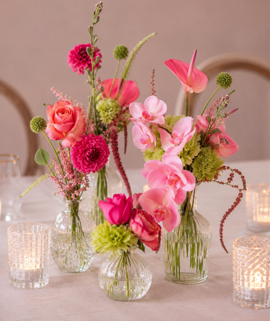 Blush Garden Bud Vase Collection