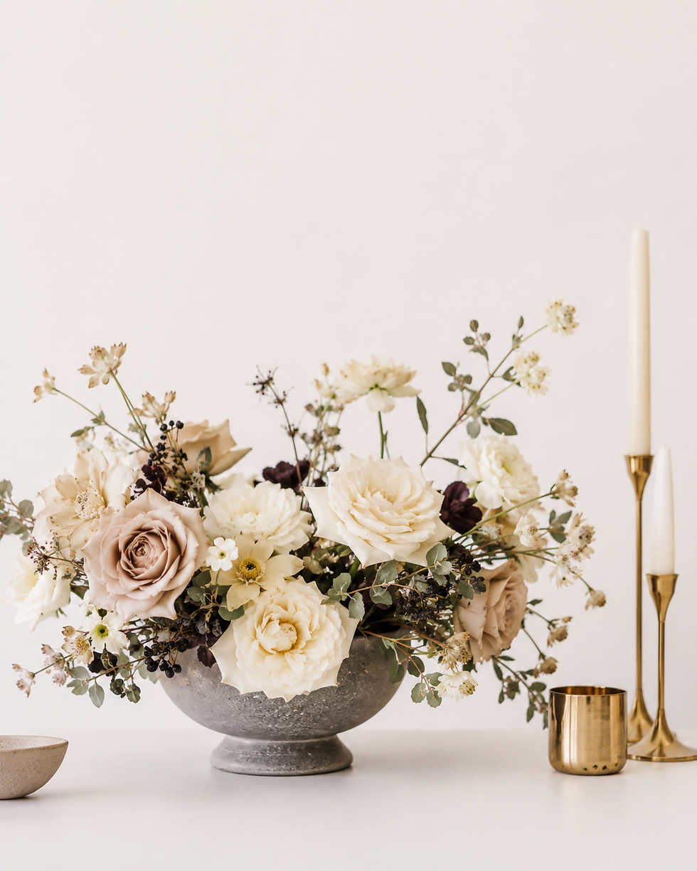 Thumbnail: Ivory Meadow Garden Centerpiece