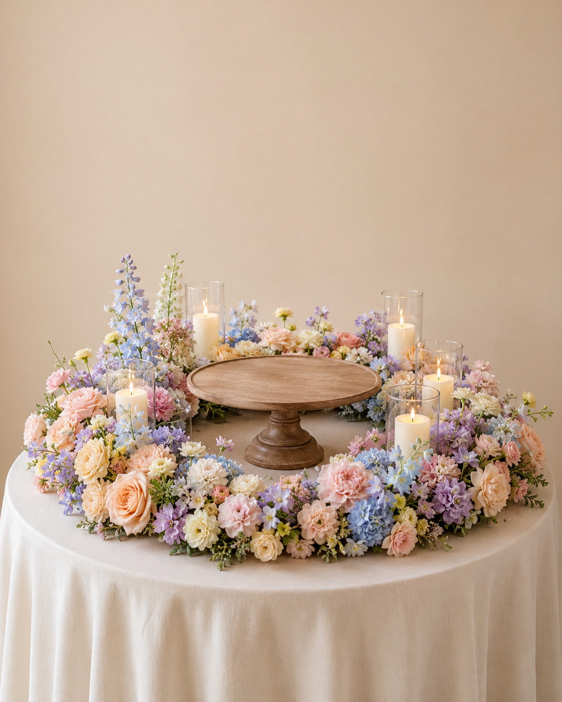 Pastel Garden Cake Meadow Garland