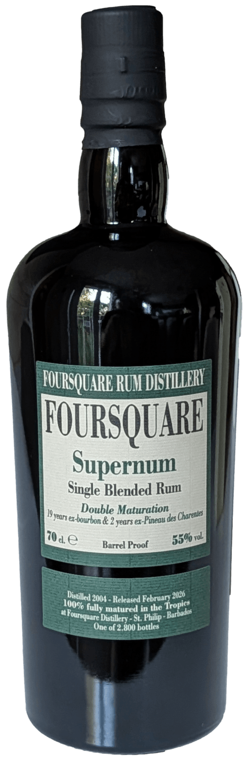 Bouteille de FOURSQUARE Single Blended Rum Supernum 21 Ans 55°