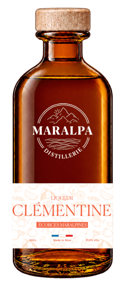 Bouteille de MARALPA Liqueur de Clémentine Ecorces Maralpines 2026 31.5°