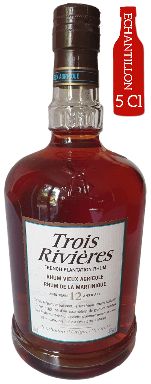 Bouteille de rhum de Martinique TROIS RIVIERES Rhum Vieux Agricole 12 Ans 42°