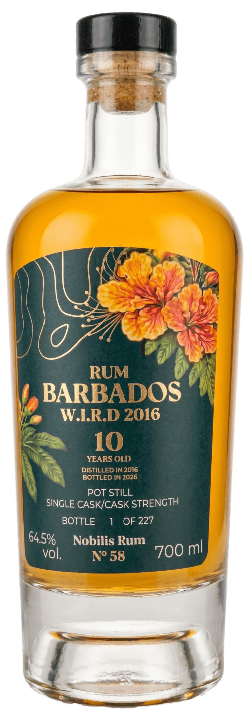 Bouteille de NOBILIS RUM #58 W.I.R.D 10 Ans 2016 Brut de Fût Single Cask 64.5°