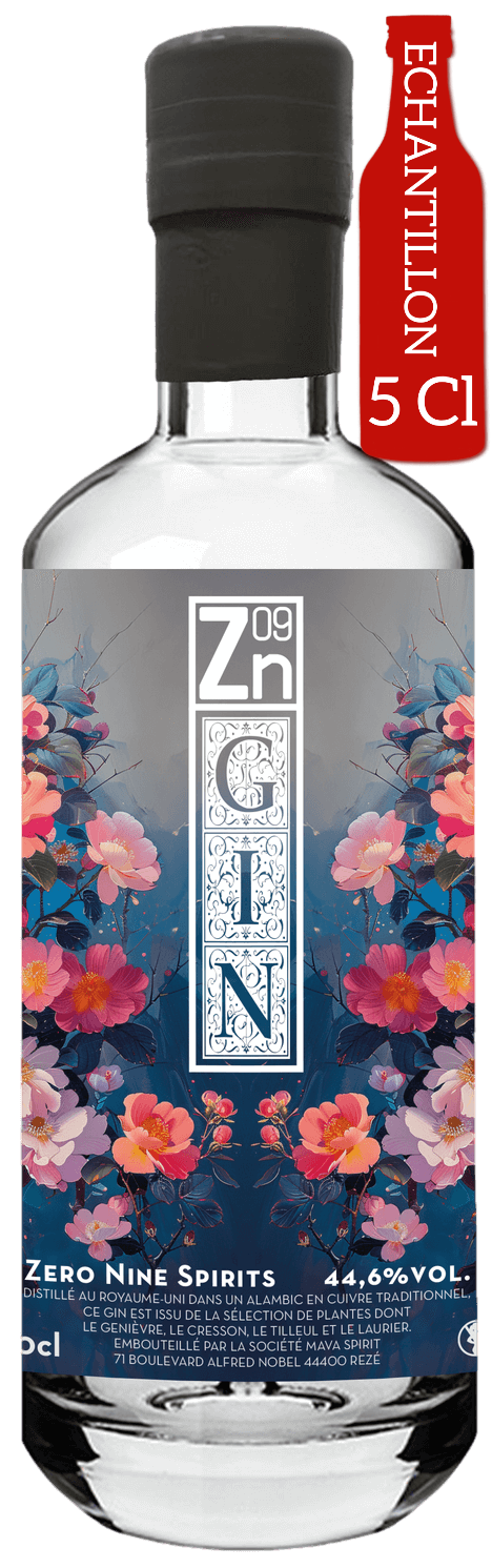 Bouteille de ZERO NINE SPIRITS Gin Std 2023 44.6°