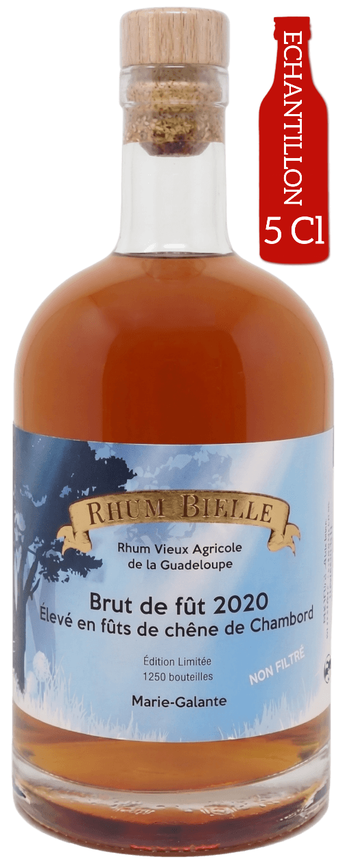 Bouteille de BIELLE Brut de Fût 3 Ans 2020 Chambord 53.90°