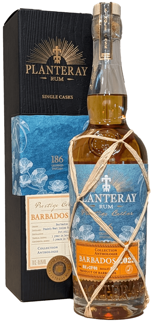 Bouteille de PLANTERAY RUM Single Cask Barbade 3 Ans 2022 186G Ester 65°