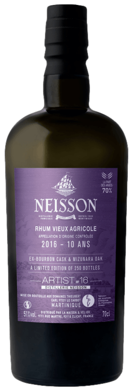 Bouteille de LA MAISON DU WHISKY Artist #16 10 ans 2016 Ex-Bourbon Cask & Mizunara Oak 51°