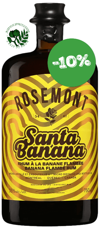 Bouteille de ROSEMONT Santa Banana 35°
