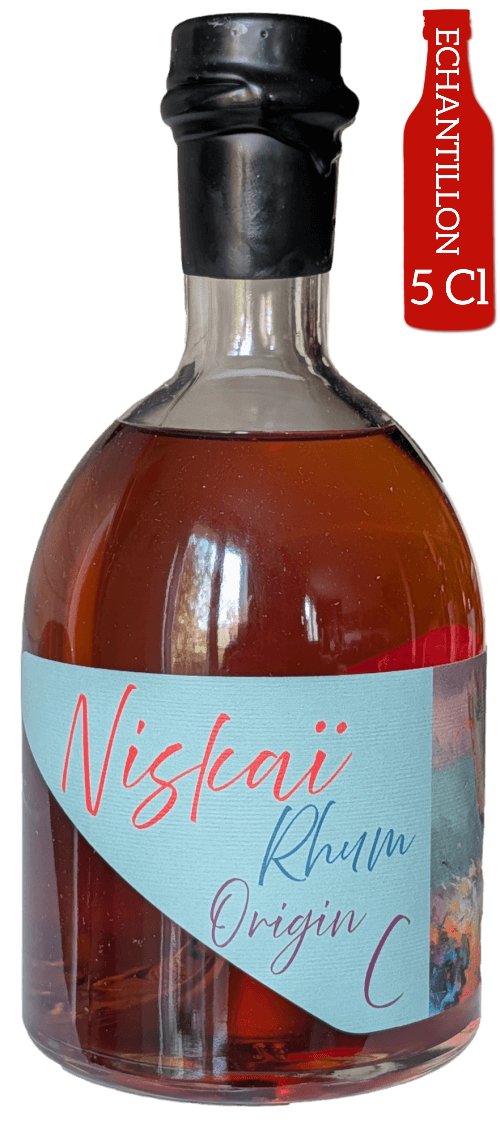 Bouteille de vieux rhum agricole NISKAI Origin C République Dominicaine 11 Ans Finition Ex-fût de Cidre 42.73°