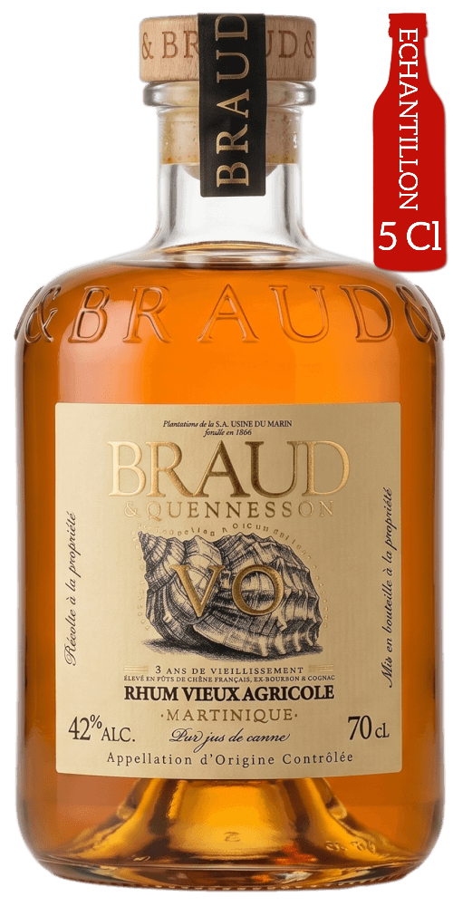 Bouteille de BRAUD & QUENNESSON Vieux Rhum Agricole VO 42°