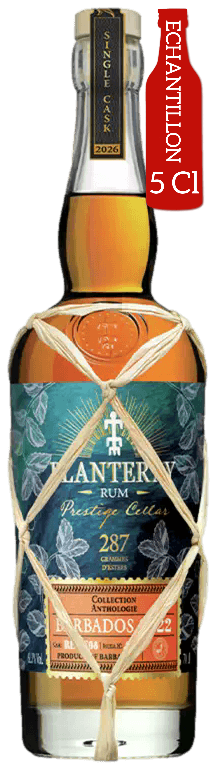 Bouteille de PLANTERAY RUM Single Cask Barbade 4 Ans 2022 287G Ester 65°