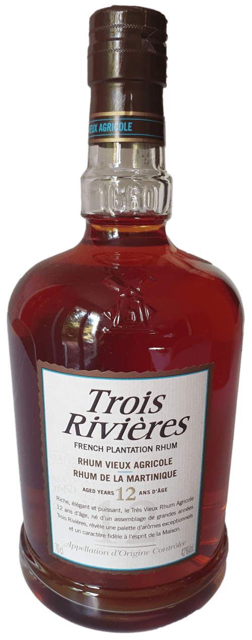 Bouteille de rhum de Martinique TROIS RIVIERES Rhum Vieux Agricole 12 Ans 42°