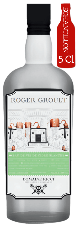 Bouteille de DOMAINE RICCI Eau de Vie de Cidre Blanche Roger Groult 74°