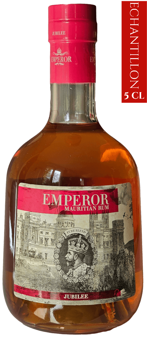 Bouteille de l'Île Maurice EMPEROR Vieux Rhum Jubilee Cognac Casks 40°