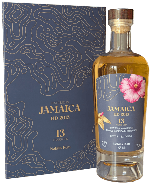 Bouteille de vieux rhum de Jamaïque NOBILIS RUM #56 HD 2013 13 Ans Pot Still High Ester 65°
