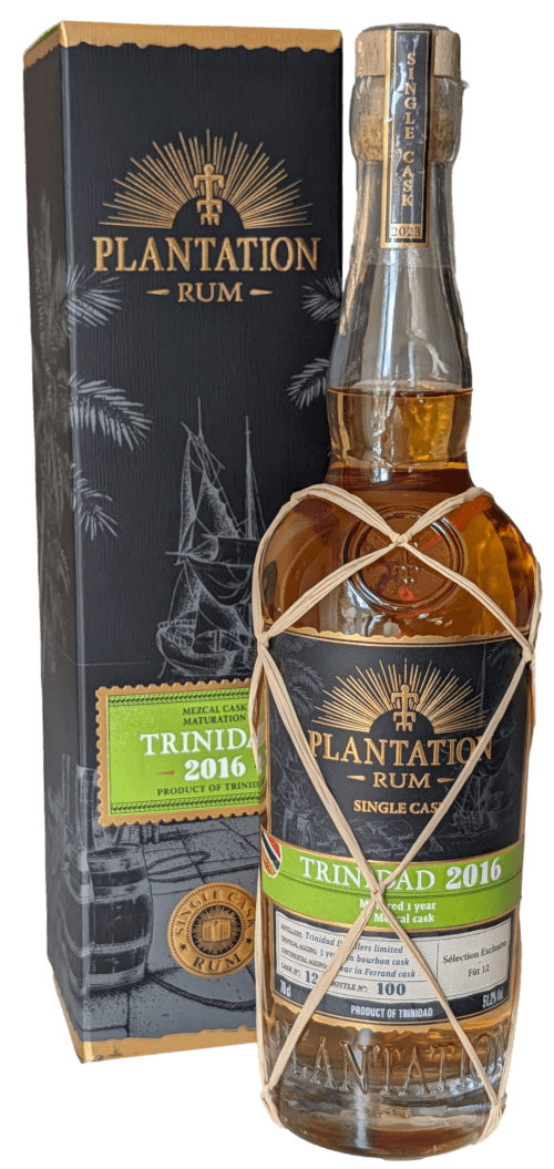 Bouteille de vieux rhum de Trinidad PLANTERAY RUM Single Cask Collection TDL 2016 Mezcal Cask Maturation 51.2°