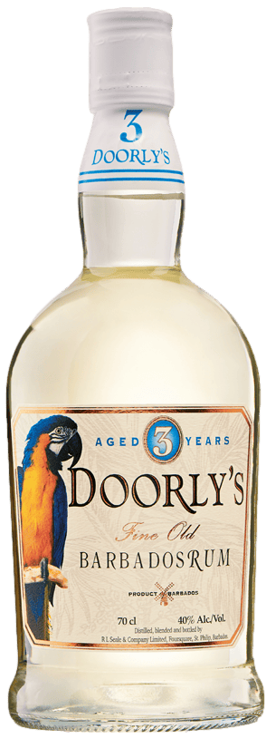 Bouteille de rhum vieux de la Barbade DOORLY'S 3 Ans 40°