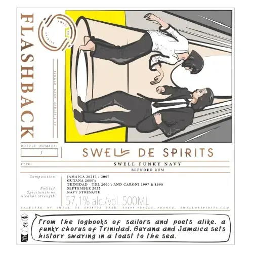 Miniature : SWELL DE SPIRITS #14 Flashback Series Swell Funky Navy Rum 57.1°