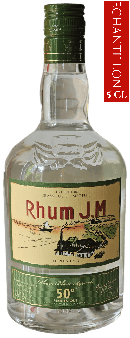 Bouteille de Martinique JM Rhum Blanc Agricole (MEB 04.04.2023) 50°