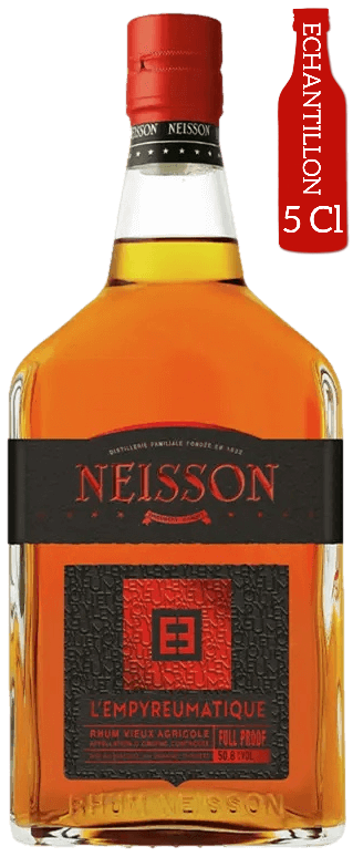 Bouteille de vieux rhum agricole de Martinique NEISSON L'Empyreumatique Itinéraires 8 Ans 50.8°