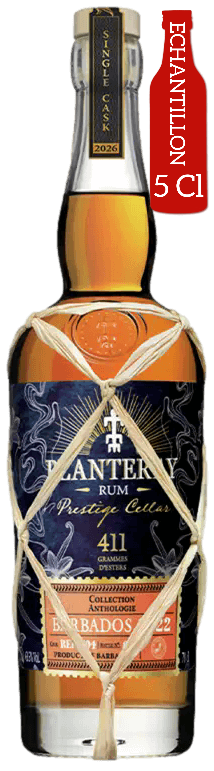 Bouteille de PLANTERAY RUM Single Cask Barbade 4 Ans 2022 411G Ester 63.5°