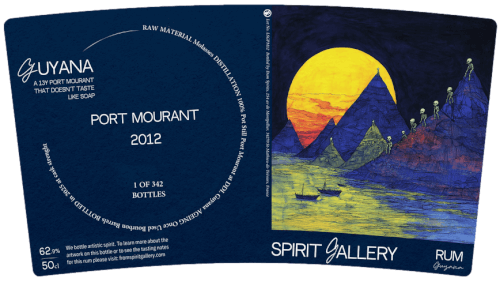 Miniature : Bouteille de vieux rhum SPIRIT GALLERY Guyana Port Mourant 13 Ans 2012 62.9°