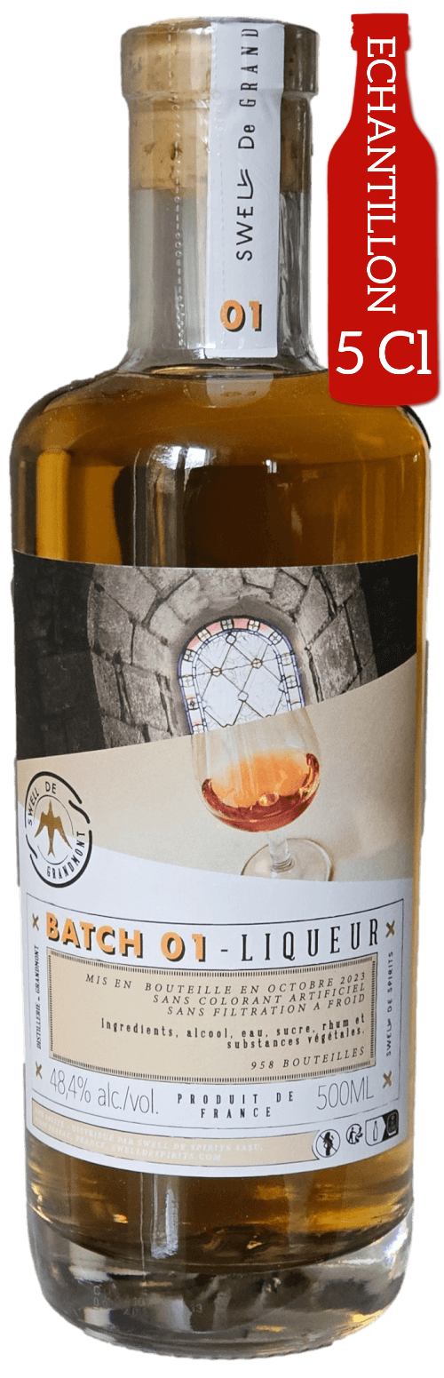 Bouteille de SWELL DE SPIRITS Grandmont Liqueur de Plantes & Rhum du Belize 48.4°