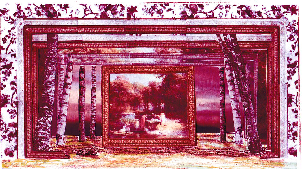 Copia di Elisir d'Amore - scena con faggi tramonto