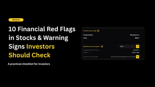 10 Financial Red Flags in Stocks & Warning Signs Investors Should Check: Checklist for 2026