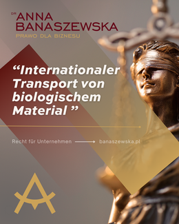 Internationaler Transport von biologischem Material