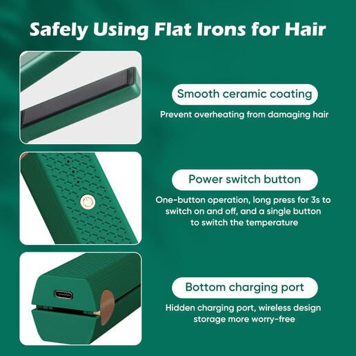 Miniatura: Portable Hair Straightening Comb Curling Stick Splint