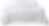 A mattress with a white duvet and pillows in a white background
