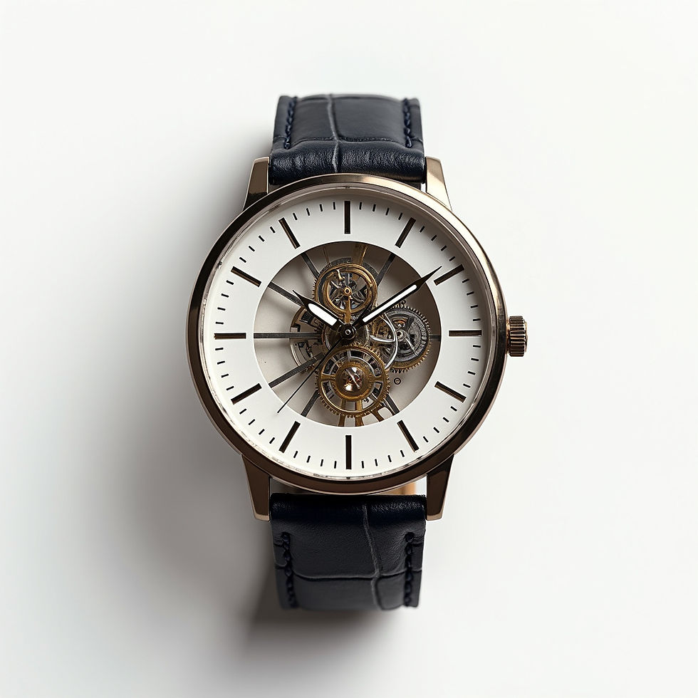 Skelettierte Skelett Uhr