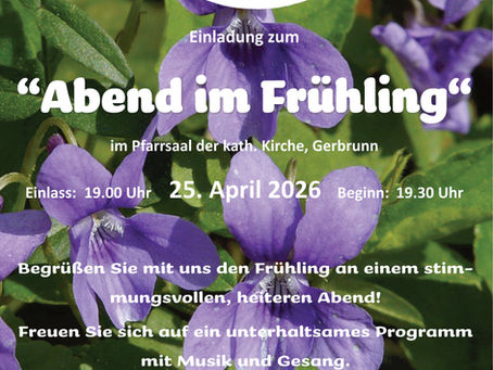 Abend im Frühling 2026