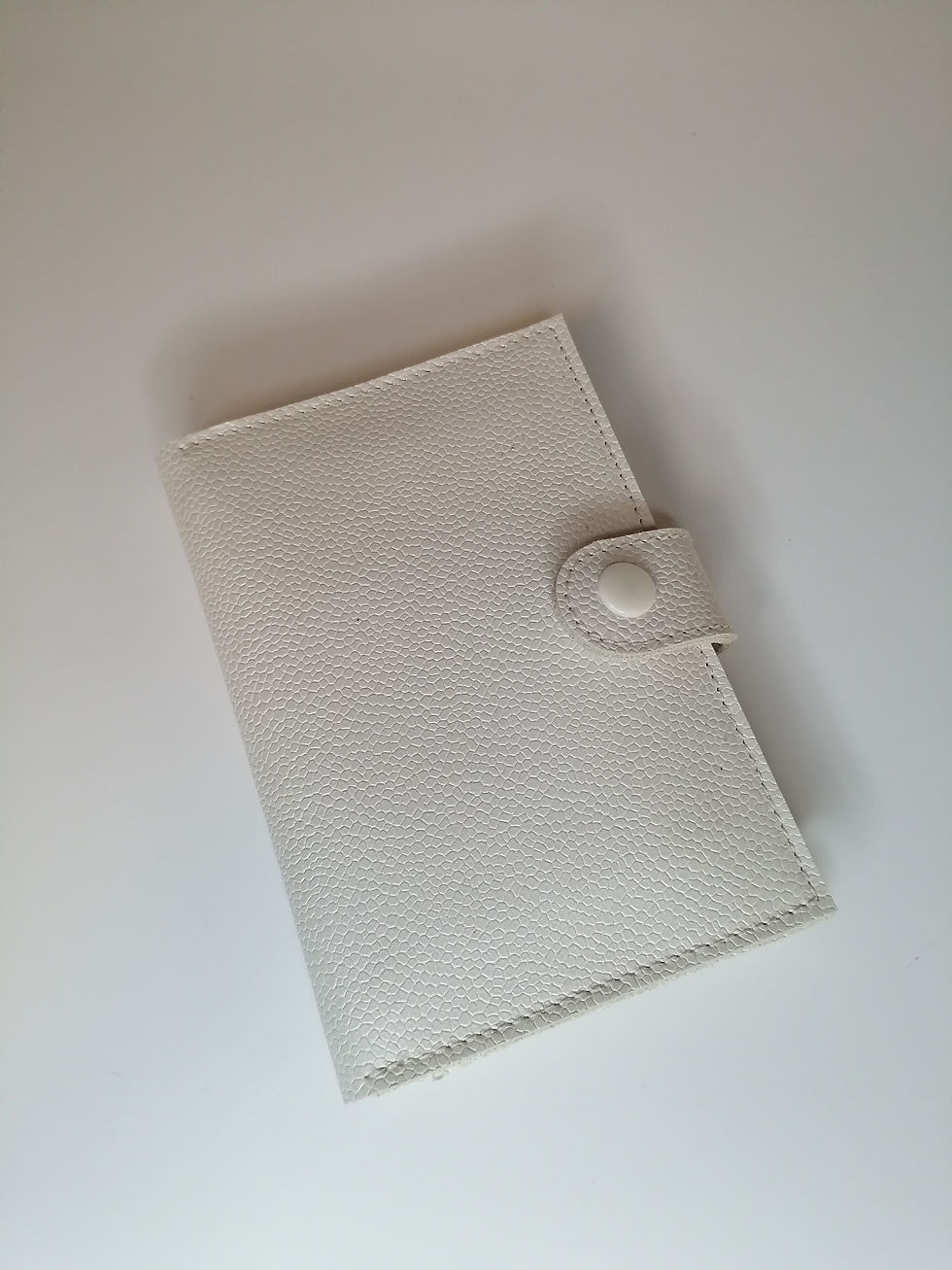 Portefeuille "Famille cuir blanc"