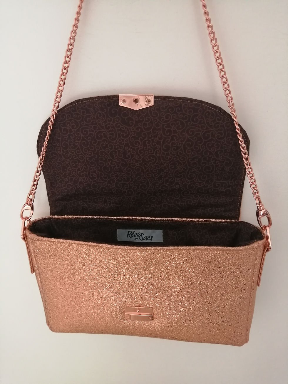 Miniature : Mini sac or rosé