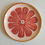 Thumbnail: Ceramic pink grapefruit plate
