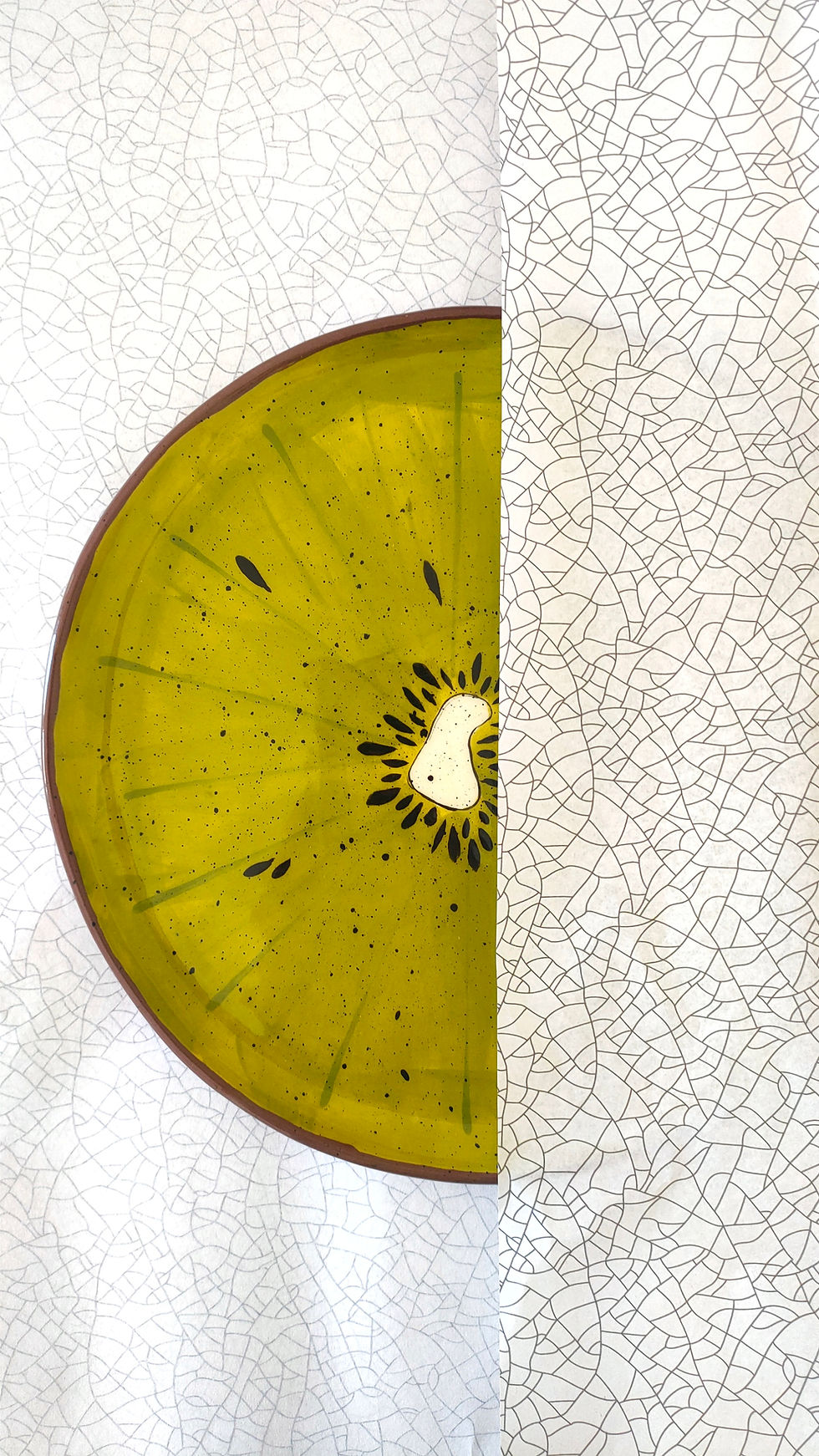 Thumbnail: Ceramic Kiwi plate 20 cm