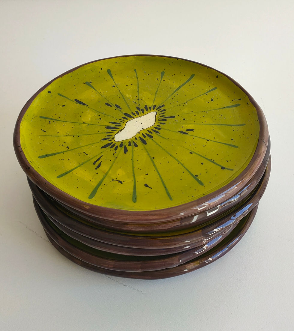 Thumbnail: Ceramic Kiwi plate 20 cm