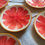 Thumbnail: Ceramic pink grapefruit plate