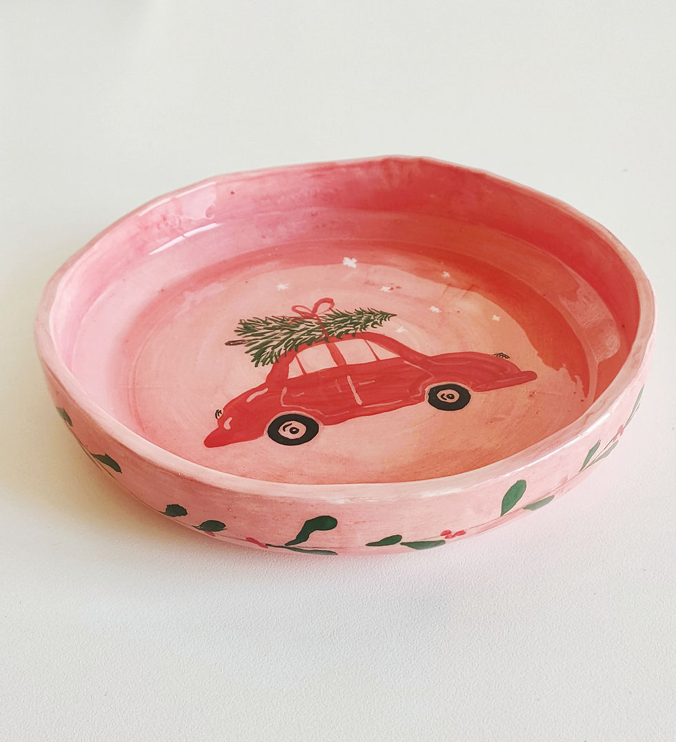 Miniatura: Christmas Pink Bowl