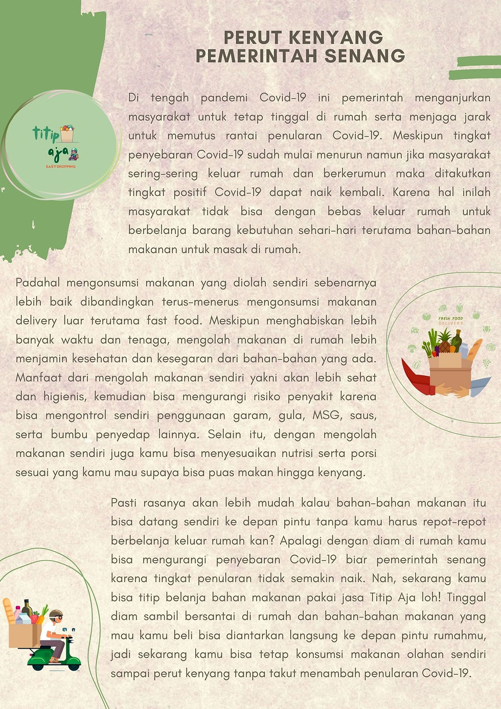 Perut Kenyang Pemerintah Senang - Iklan Advertorial