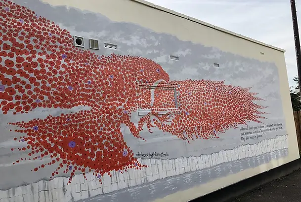 Poppy Day Wall Painting Mural 