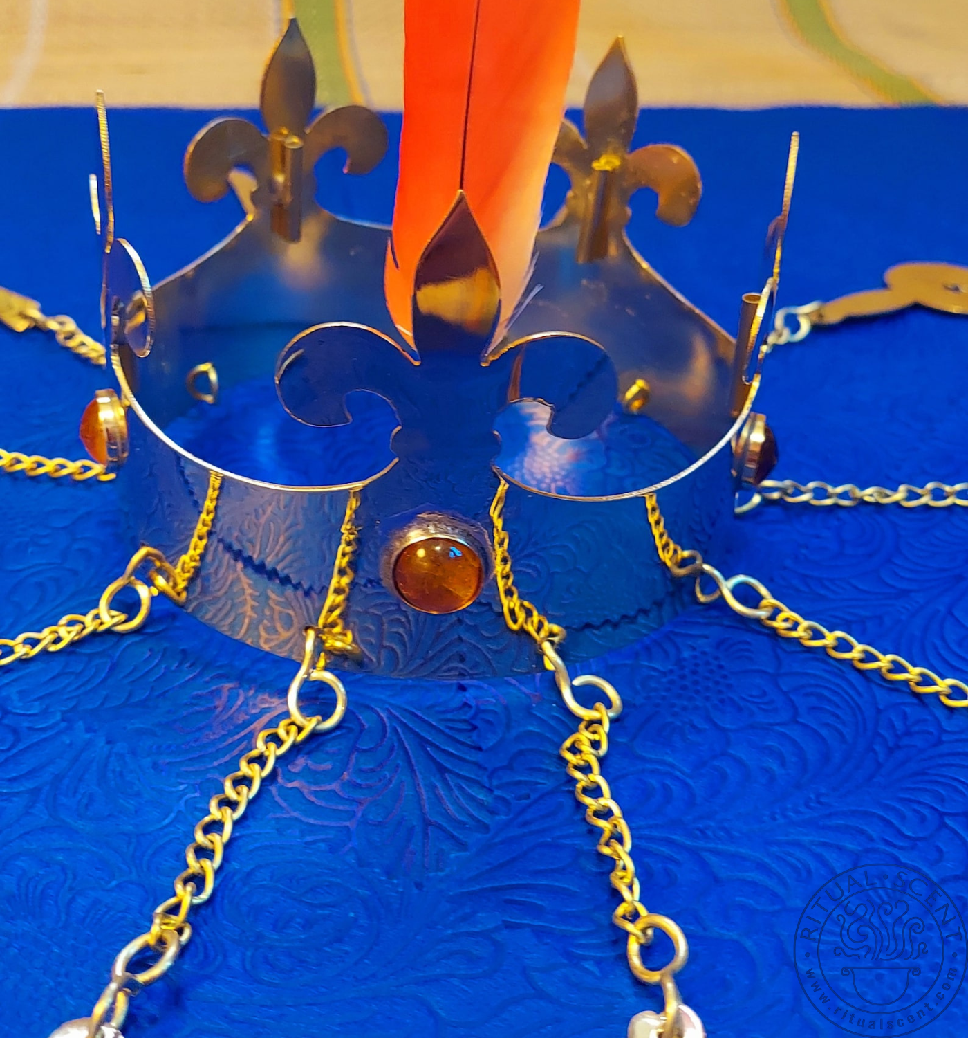 Oshun Solid Brass Crown / Corona Dorada