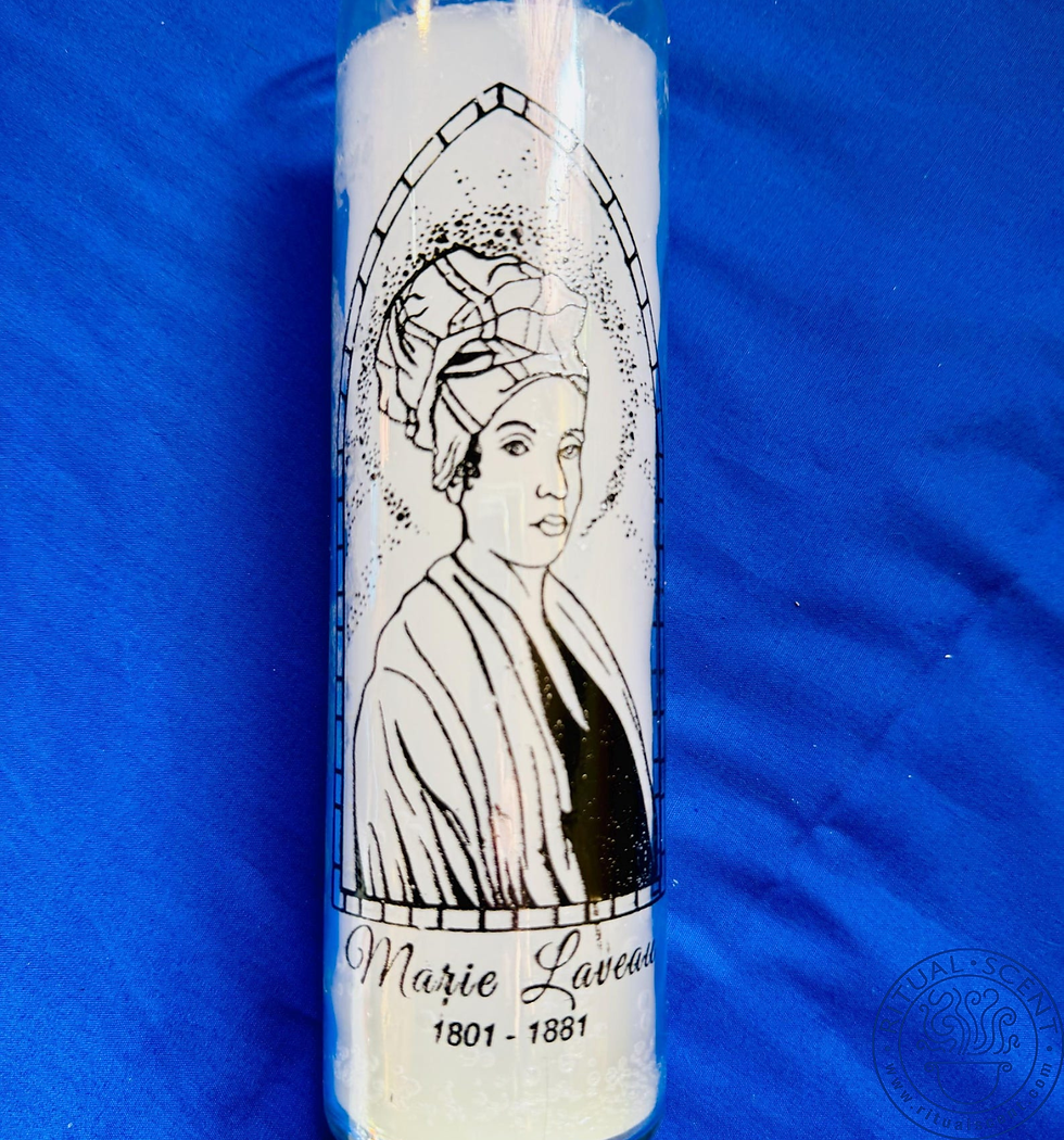 Thumbnail: Marie Laveau 7 Day Devotional Candle Handmade Hoodoo Voodoo Altar Prayer Candle