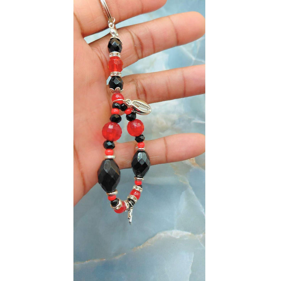 Thumbnail: Pomba Gira Beaded Keychain