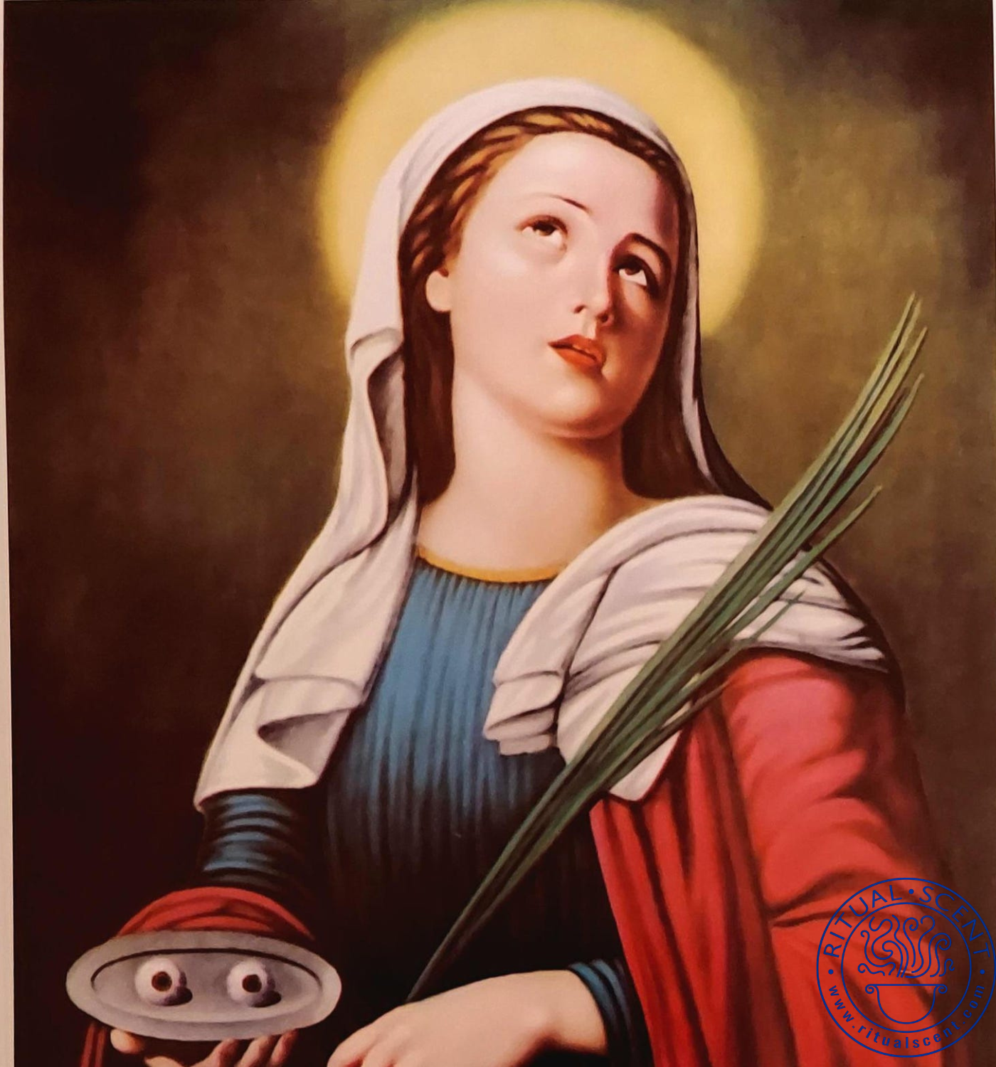 Saint Lucy Ayizan 8x11 Religious Art Print