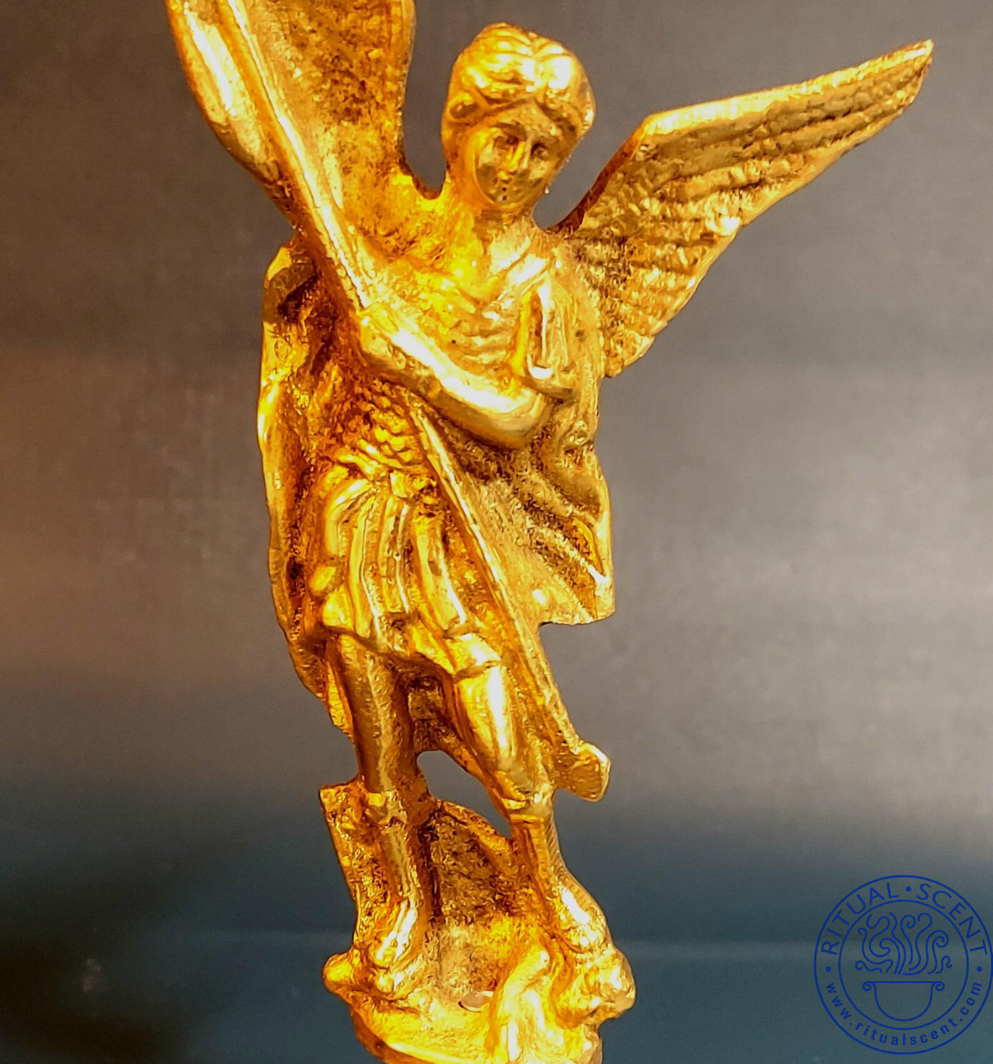 7" Brass Archangel Michael Protection Statue