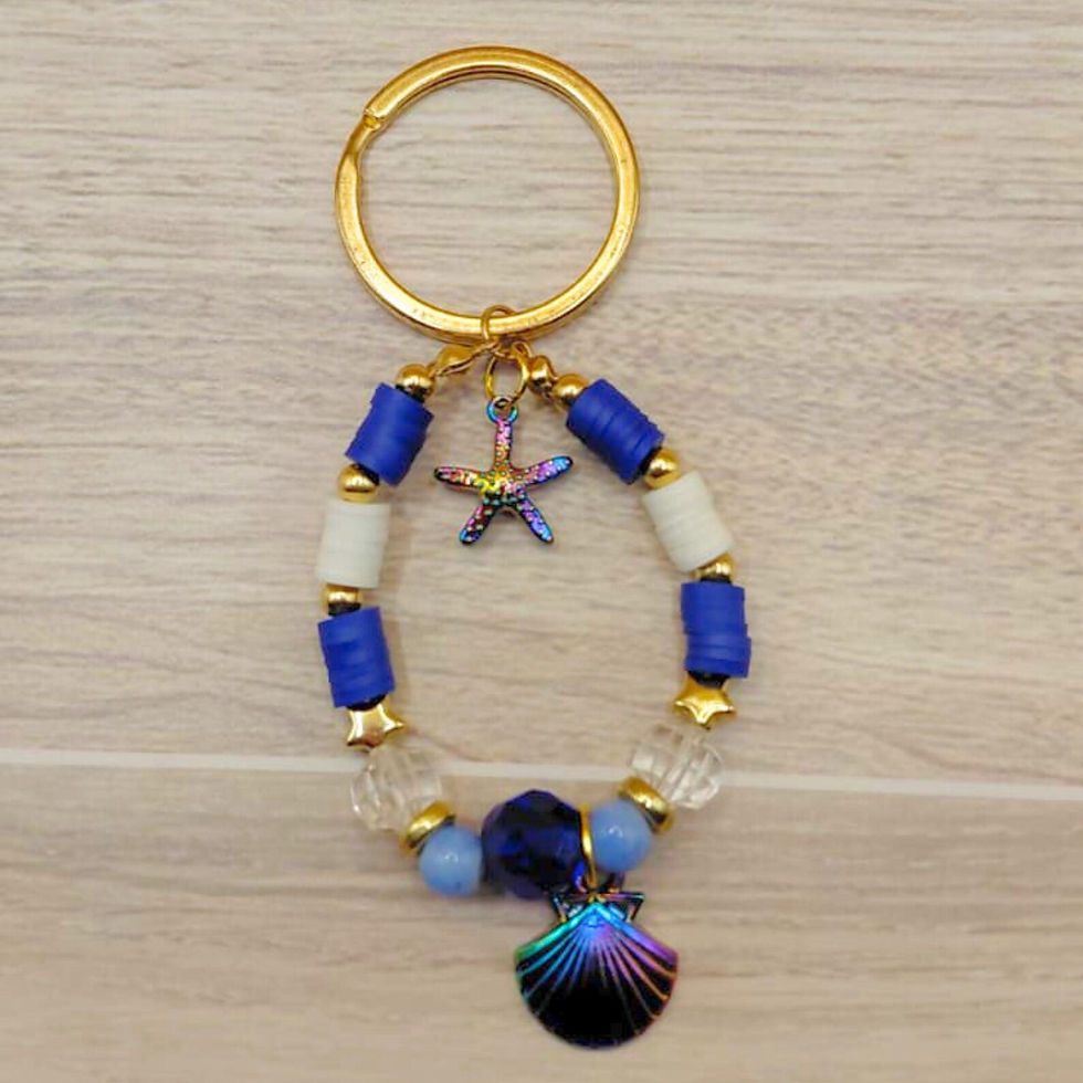 Thumbnail: Yemaya Beaded Keychain